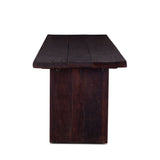 Barnwood Slabs 94" Reclaimed Wood Dining Table in Jacobean Brown