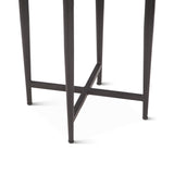 Calico 14" Side Table in Gray Septarian with Iron Base
