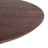 Cambridge 60" Round Dining Table in Walnut Mango Wood