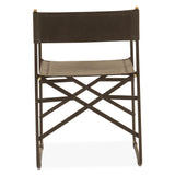 Copenhagen 19" Director's Chair in Black Leather