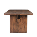 Cosmopolitan 82" Dining Table in Honey Brown