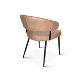 Essex Dover 23" Armchair in Antique Ivory Leather