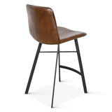 Essex Murphy 18" Counter Chair in Chestnut Leather