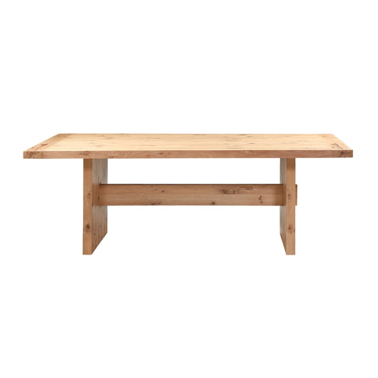 Flagstaff 85" Dining Table in Natural Distressed Oak