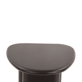 Helsinki 26" Side Table in Matte Black Mango Wood