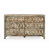 Ibiza 57" Dresser in Vintage Teal Reclaimed Wood