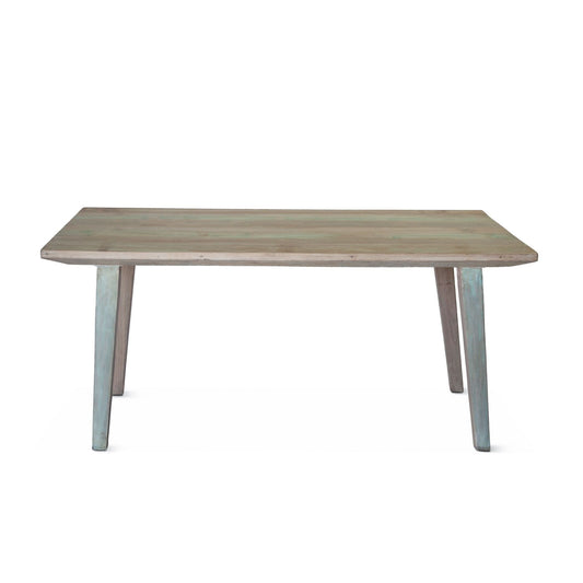 Ibizia 66" Dining Table in Vintage Teal Reclaimed Wood