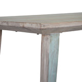 Ibizia 66" Dining Table in Vintage Teal Reclaimed Wood