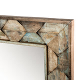 Ibiza 37" Mirror in Vintage Teal Reclaimed Wood