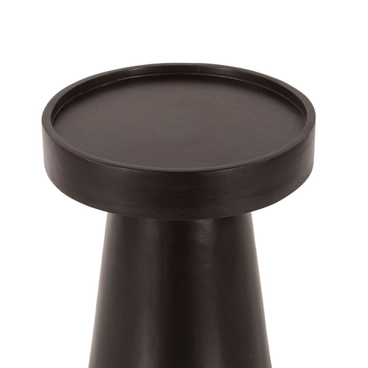 Jaipur 16" Round Accent Table in Black