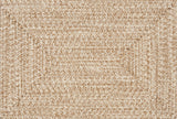 Cream Braided Faux Jute Outdoor Rug