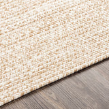 Cream Braided Faux Jute Outdoor Rug