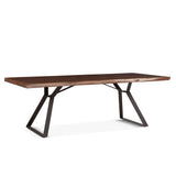 London Loft 94" Dining Table in Walnut