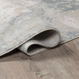 Fallin Gray Thick Luxe Abstract Striped Rug