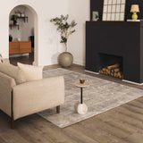 Fallin Gray Thick Luxe Abstract Striped Rug