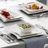 Flora Marble Grey 26 Piece Dinnerware Set