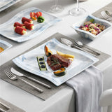 Flora Marble Pink 26 Piece Dinnerware Set