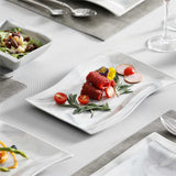 Flora Marble Blue 26 Piece Dinnerware Set