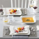 Flora Marble Grey 30 Piece Dinnerware Set
