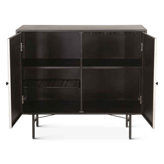 Moab 39" Bar Cabinet in Oxidized Black
