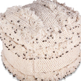 Marrakech 18" Accent Ottoman in Moroccan Sequined