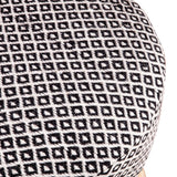 Marrakech 24" Upholstered Accent Stool in Handloom Durry
