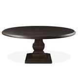 Nimes 72" Round Dining Table in Vintage Brown
