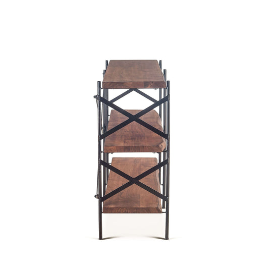 Organic Forge 56" Wide Bookshelf in Raw Walnut
