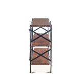 Organic Forge 56" Wide Bookshelf in Raw Walnut
