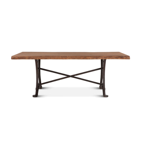 Organic Forge 72" Dining Table in Raw Walnut