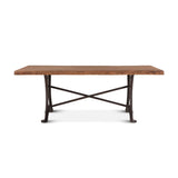 Organic Forge 72" Dining Table in Raw Walnut