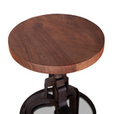 Organic Forge 14" Adjustable Stool in Raw Walnut