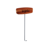 INGRILL Stainless Steel Meat Hook Tool for Barrel Smokers – Heavy-Duty 304 Stainless Steel BBQ Hook with Teak Wood Handle for Lifting, Hanging & Handling Meat