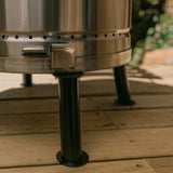 3-in-1 Stainless Steel Smoker Barrel Grill  Premium– Portable Charcoal BBQ with Thermometer, Outdoor Cooking Smoker for Camping, Backyard & Home BBQ INGRILL