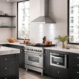 ZLINE 30 " Package Range RA30, Range Hood KB, Microwave MWD-1 , Dishwasher DWV-24,  4KP-RARH30-MWDWV