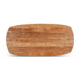 Rapallo 82" Dining Table in Natural Mango Wood and Iron