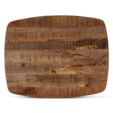 Rapallo 28" Side Table in Natural Mango Wood and Iron