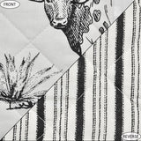 Ranch Life Western Toile Reversible Quilt Set