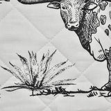 Ranch Life Western Toile Reversible Quilt Set