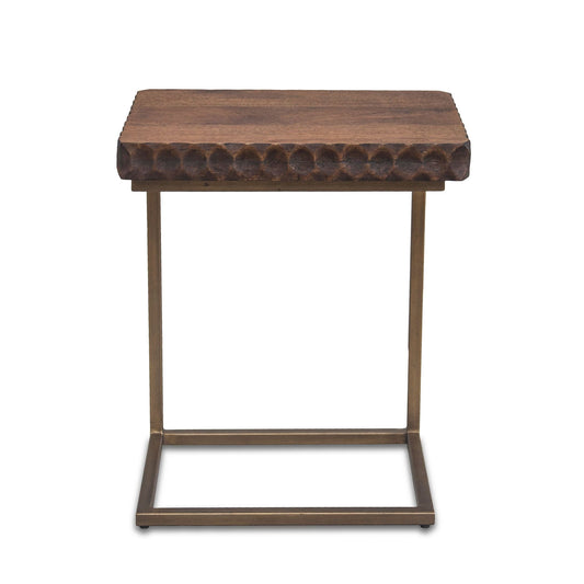 Santa Cruz 18" Side Table in Two Tone