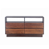 San Marino 64" Dresser in Raw Walnut  and Ebony