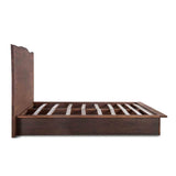 San Marino King Bed in Raw Walnut and Ebony