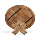 San Rafael 60" Round Dining Table in Antique Oak