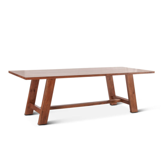 Savannah 94" Dining Table in Cinnamon Brown