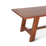 Savannah 94" Dining Table in Cinnamon Brown