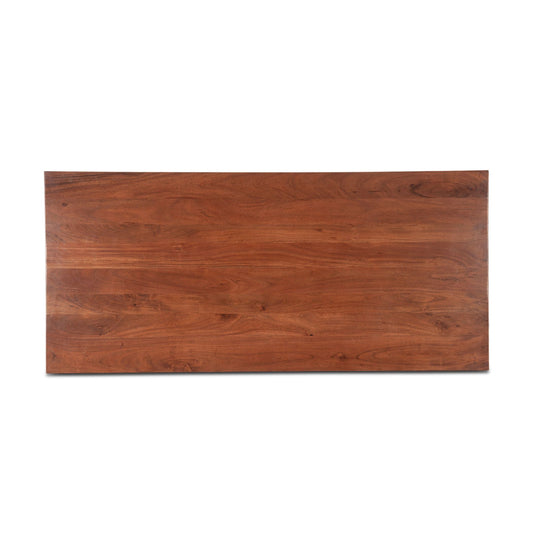 Savannah 75" Gathering Table in Cinnamon Brown