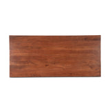 Savannah 75" Gathering Table in Cinnamon Brown