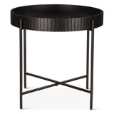 Verbania 29" Nesting Tray Tables in Matte Black