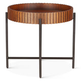 Verbania 29" Nesting Tray Tables in Pecan Brown