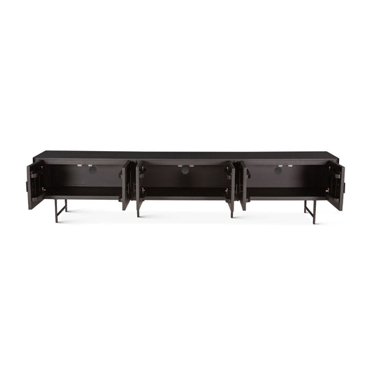 Verbania 98" Plasma Cabinet in Matte Black